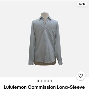 lululemon athletica commission Long-Sleeve pocket button down Men's Shirt